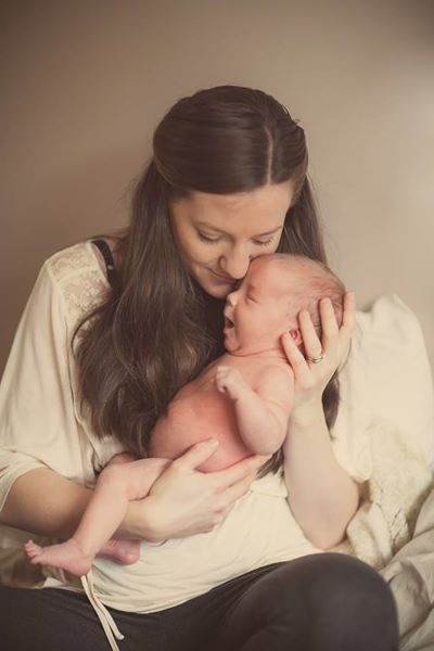 mom and baby first time away