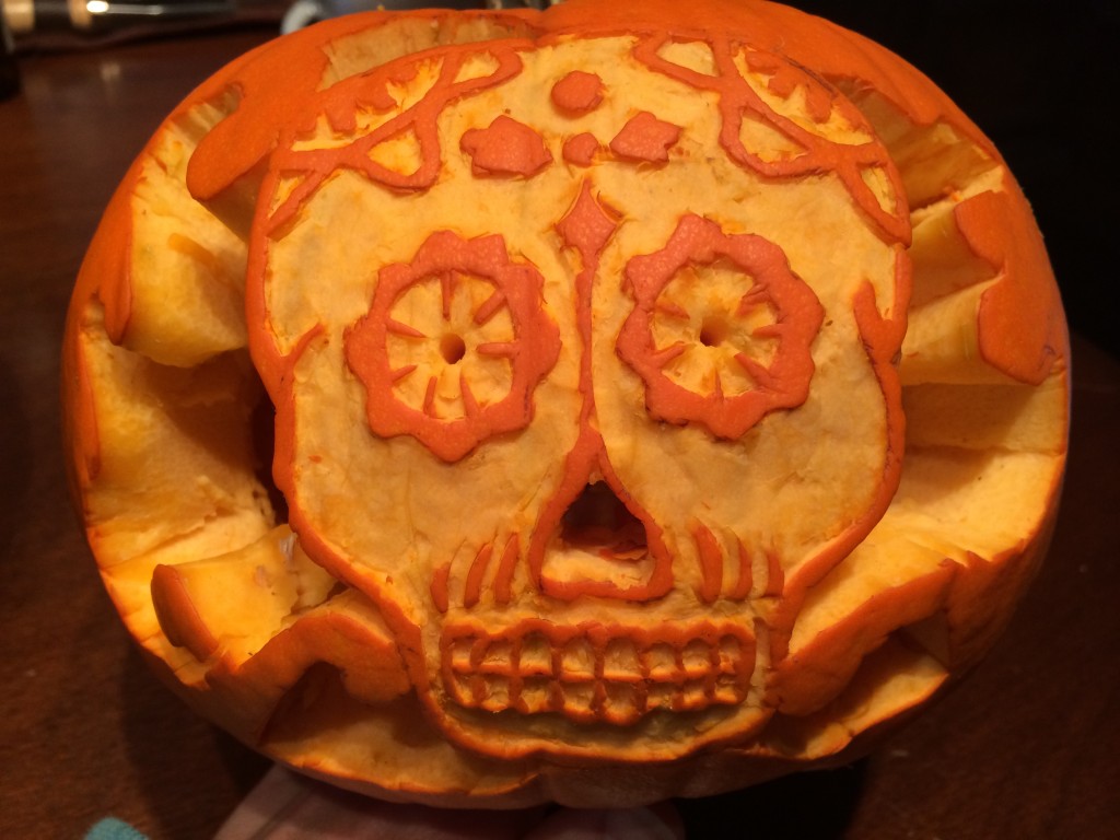 candy skull cool pumpkin carving