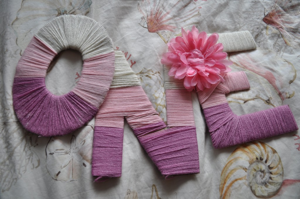 DIY Yarn Letters
