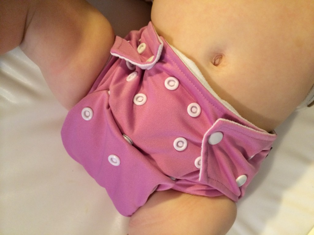 cloth diaper with snaps