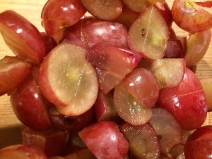 cut up grapes