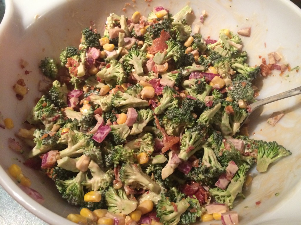 Bowl of the best broccoli Salad