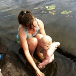 baby bath at the cottage