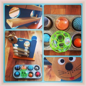 Circles, spheres and slopes experience for babies/toddlers.