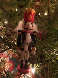 Nutcracker Christmas tree ornament