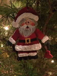 Missi Santa Christmas tree ornament