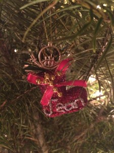 "Jean" boot Christmas tree ornament