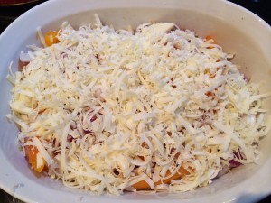 dish covered with cheese