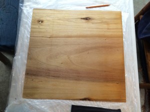 square wooden board for art project