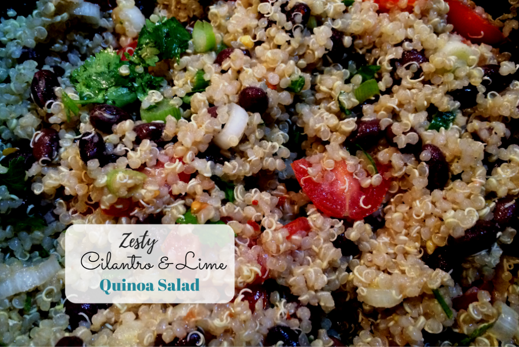 zesty cilantro lime quinoa salad
