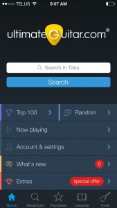 Ultimate-Guitar's TAB app