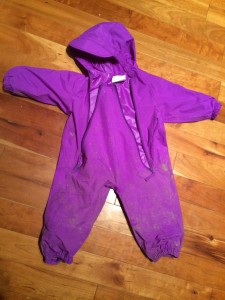 purple Splashy suit for rain