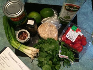 ingredients for quinoa salad