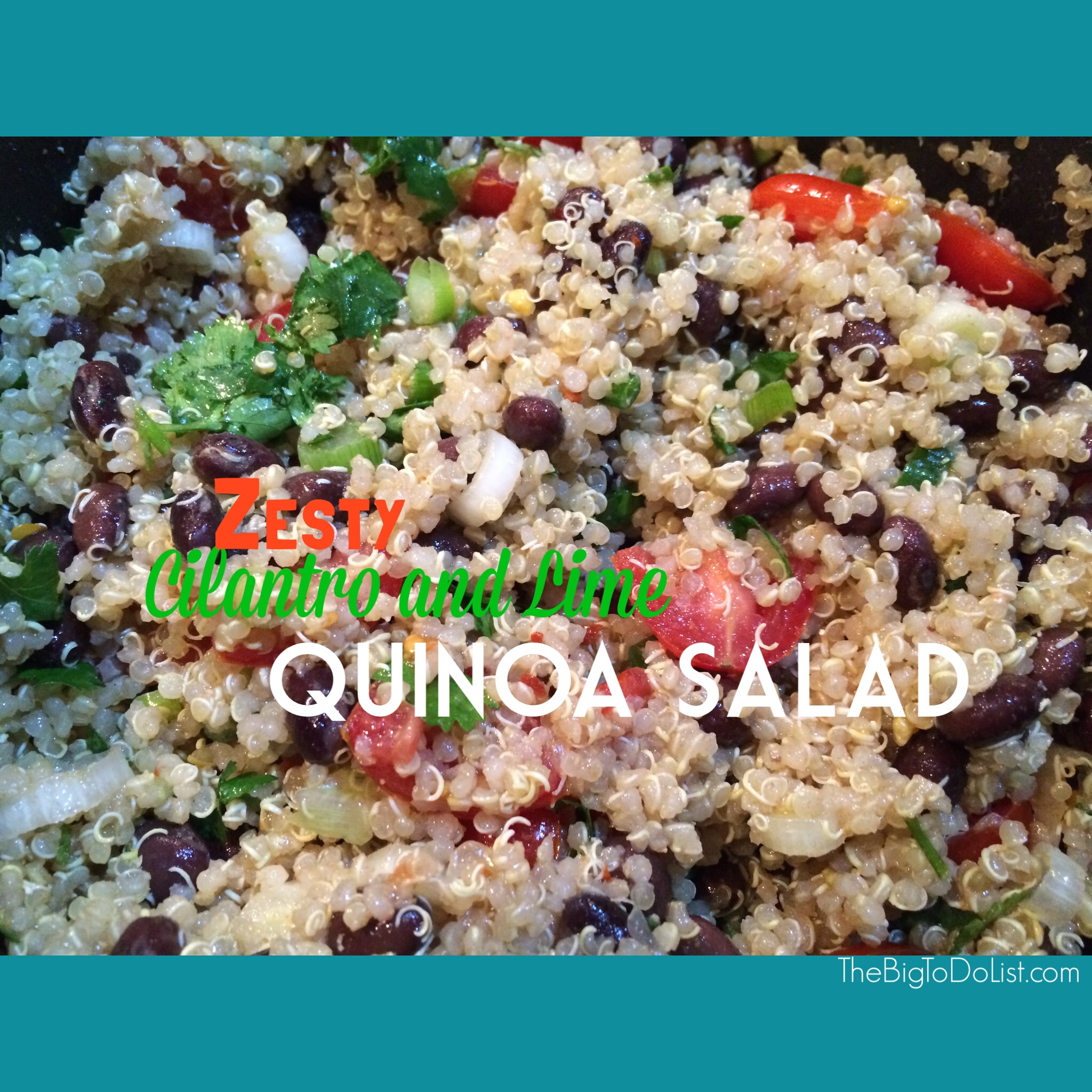 zesty cilantro lime quinoa salad