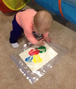 toddler paint in bag
