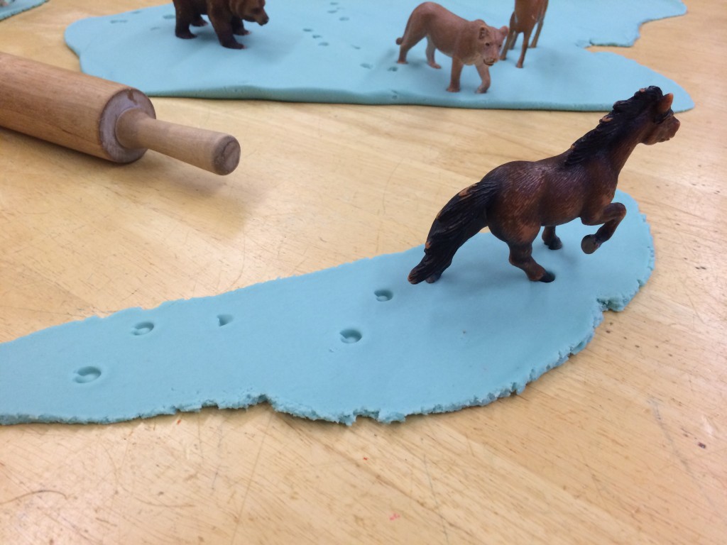 horse tracks play-dough activities