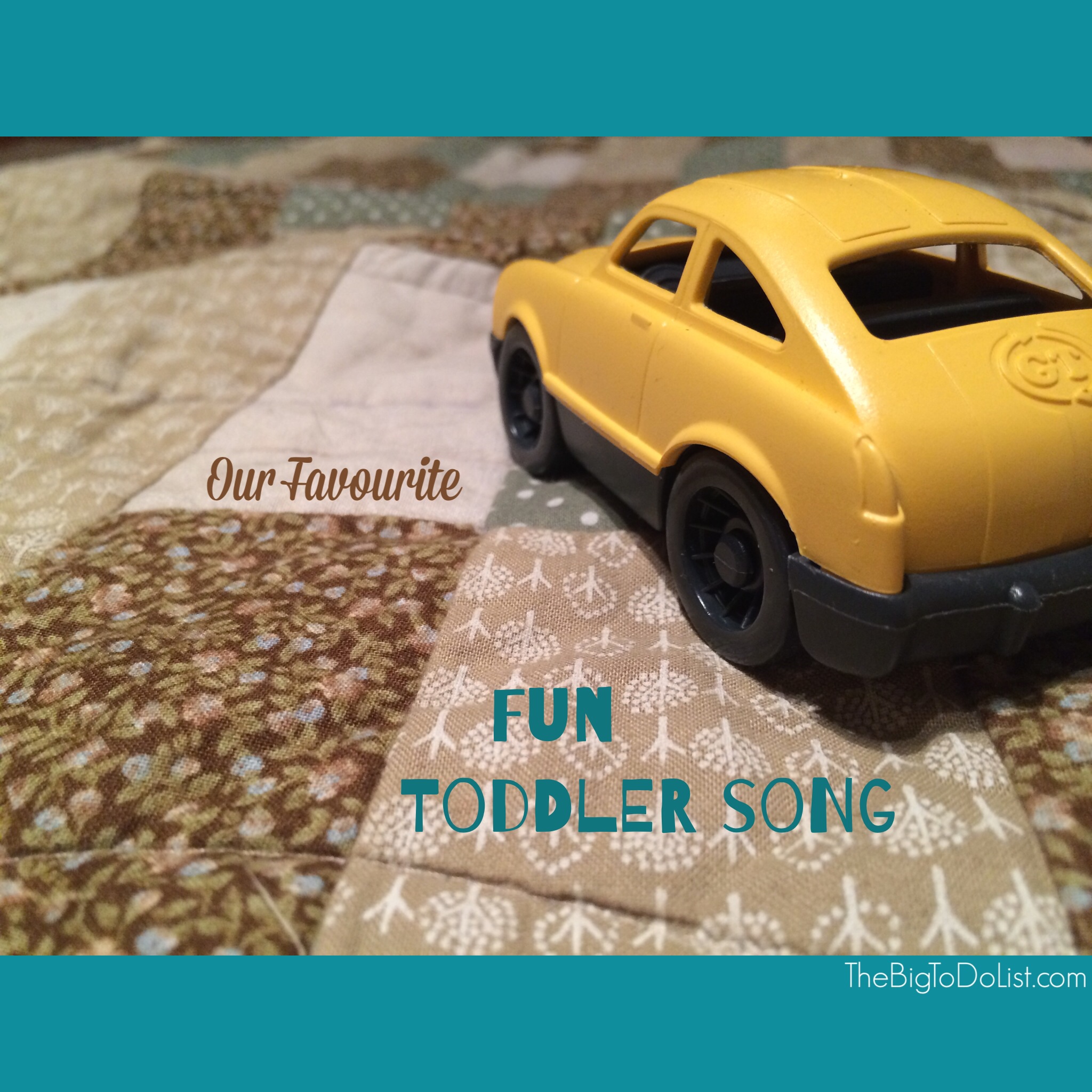 toy car on quilt