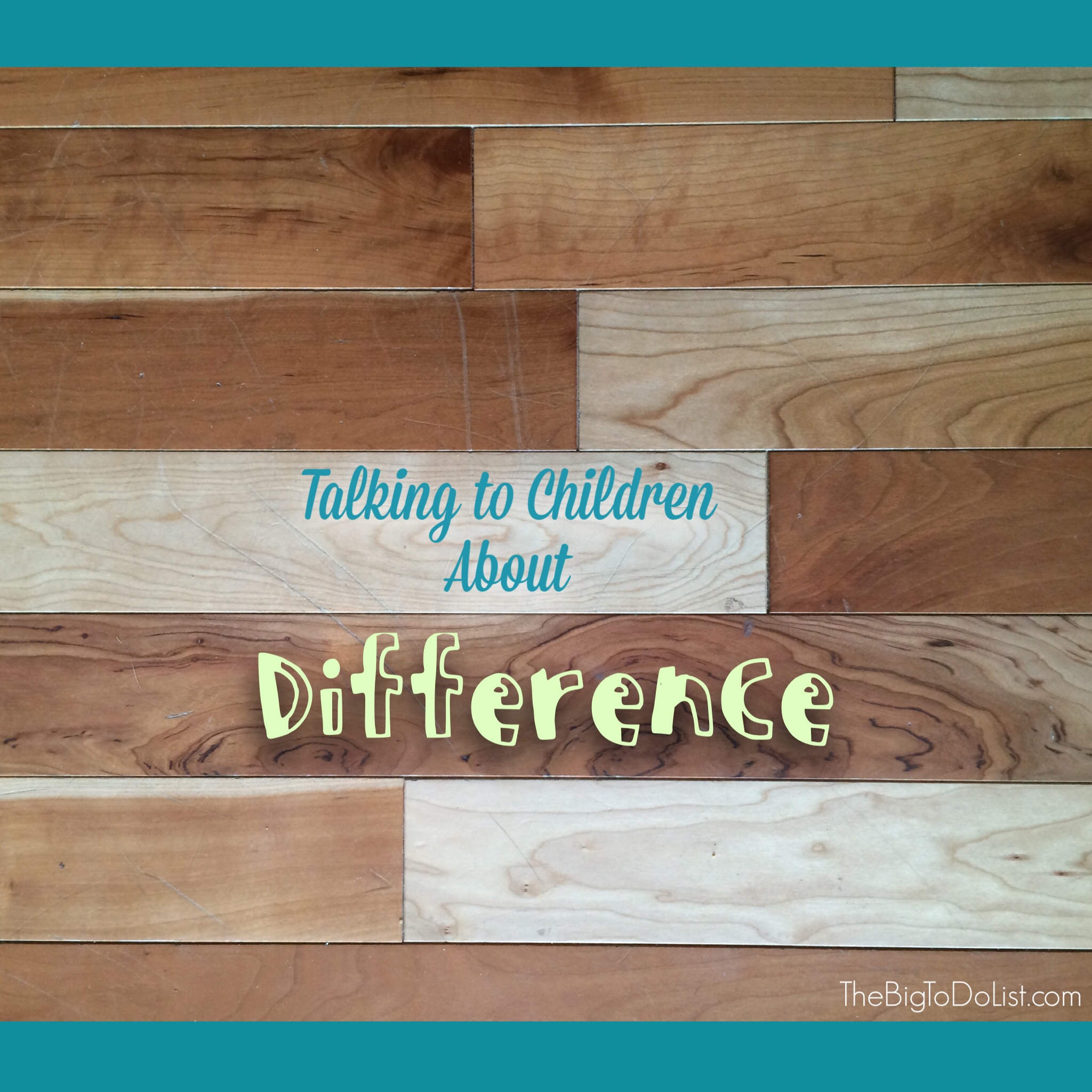 talking to children about difference and disability