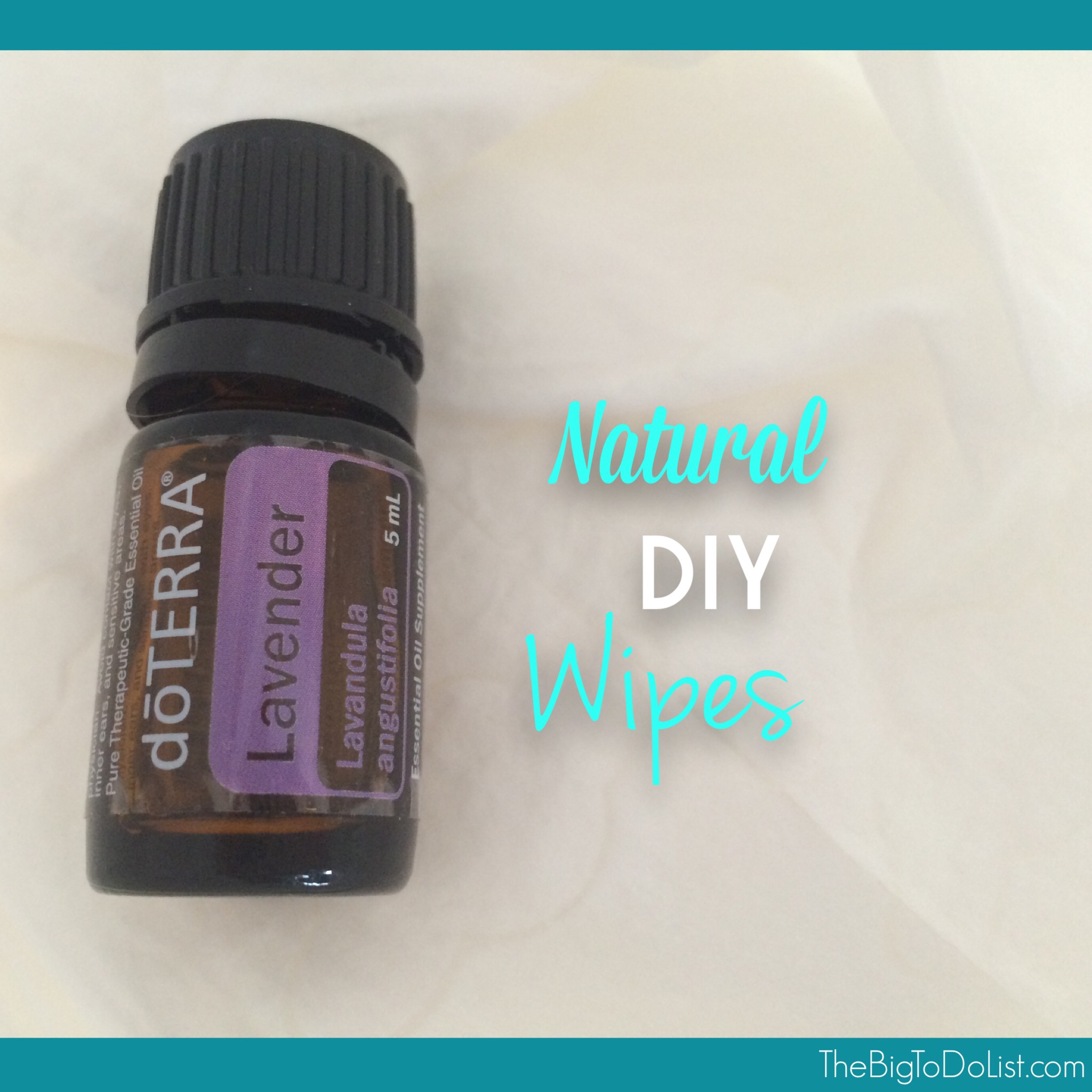 natural diy wipes with essential oils