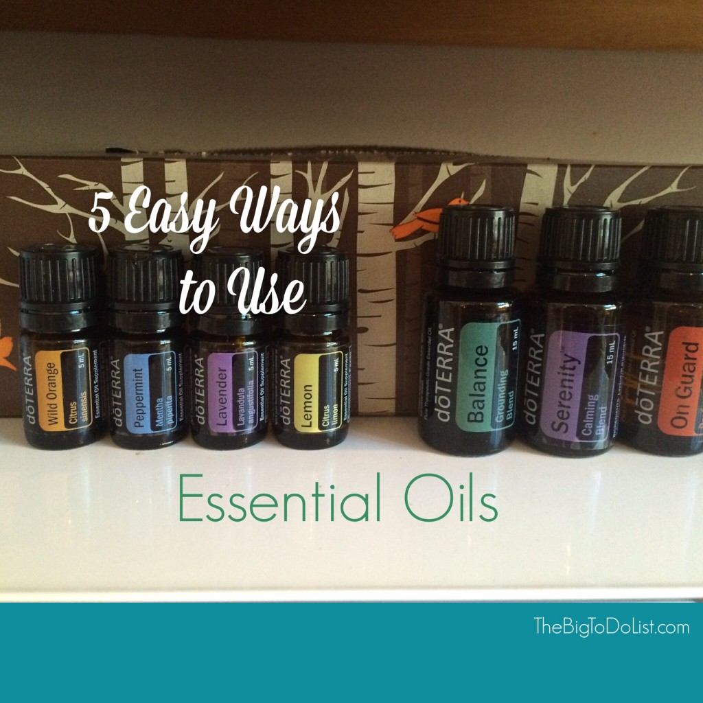 5 easy ways to use essential oils