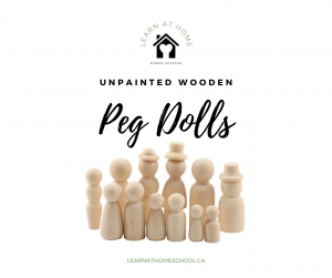 wooden peg dolls unpainted open-ended toys canada time away