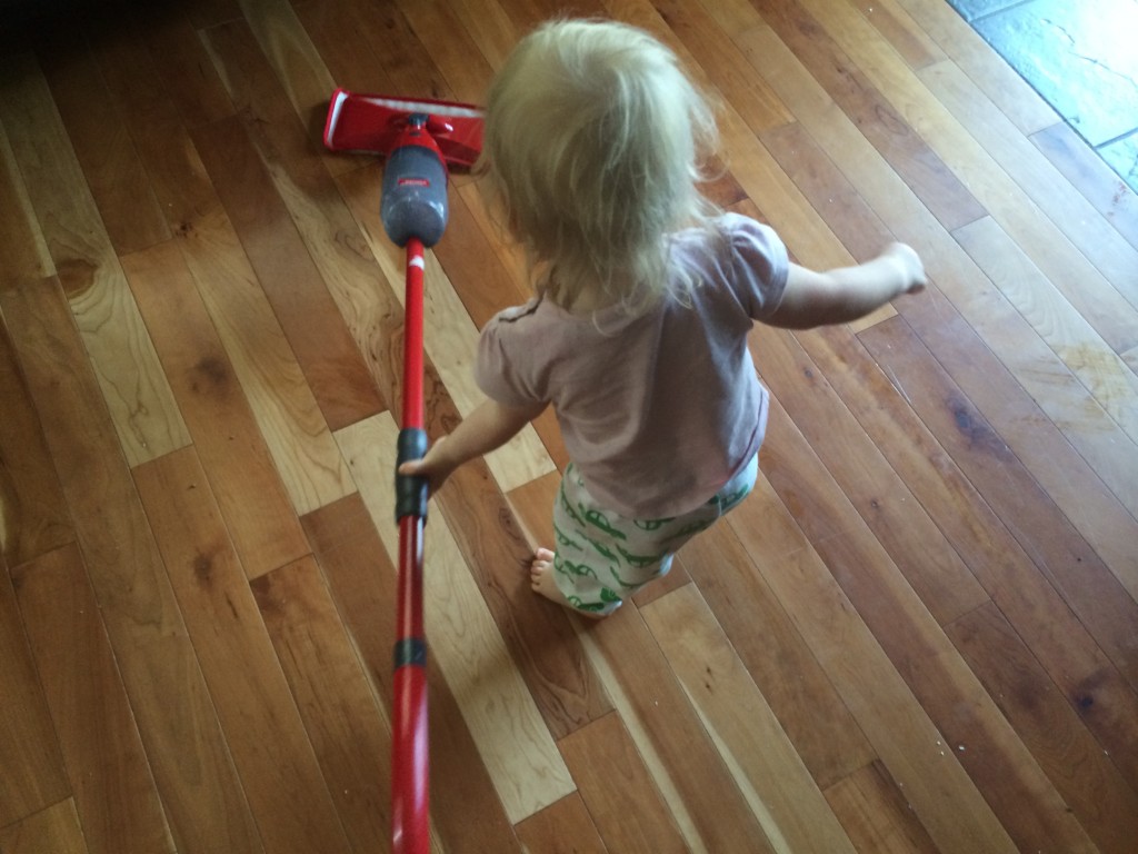 toddler mops wood floor