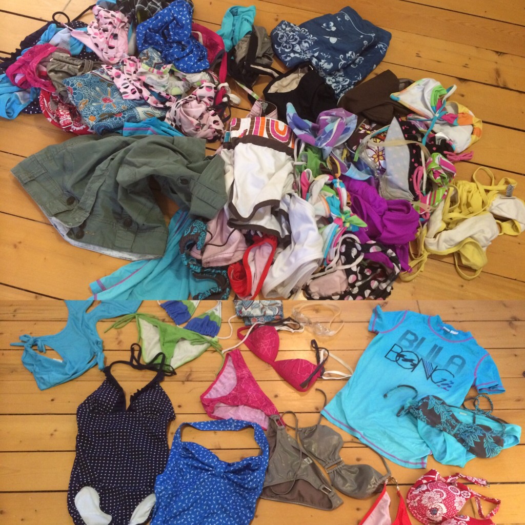 konmari method swimsuit purge