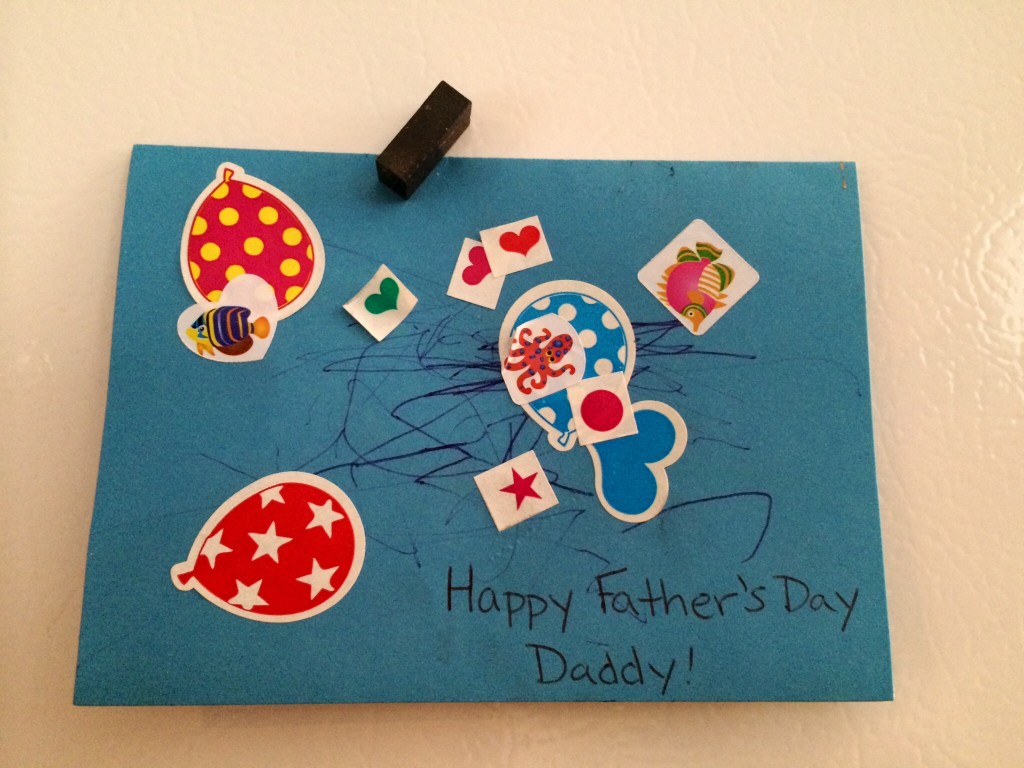 father's day card from toddler