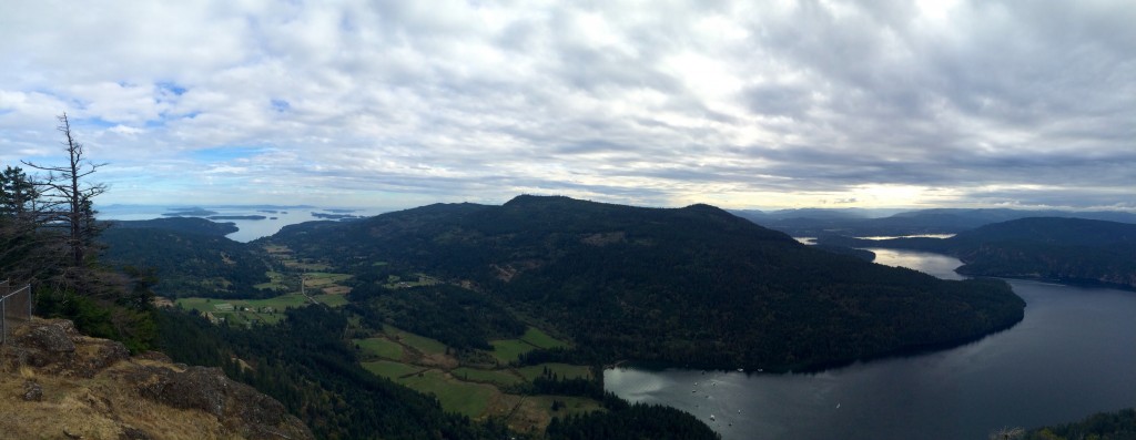 view from mt maxwell salt spring island