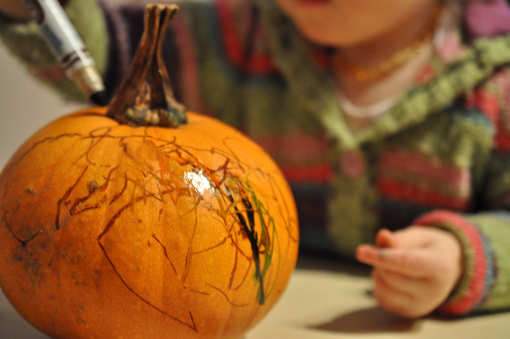 pumpkin decorating for toddlers