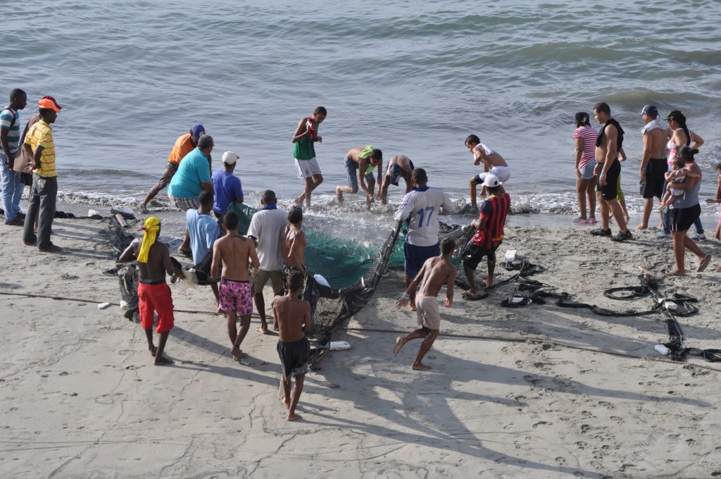 Fishermen in Santa Marta, Colombia