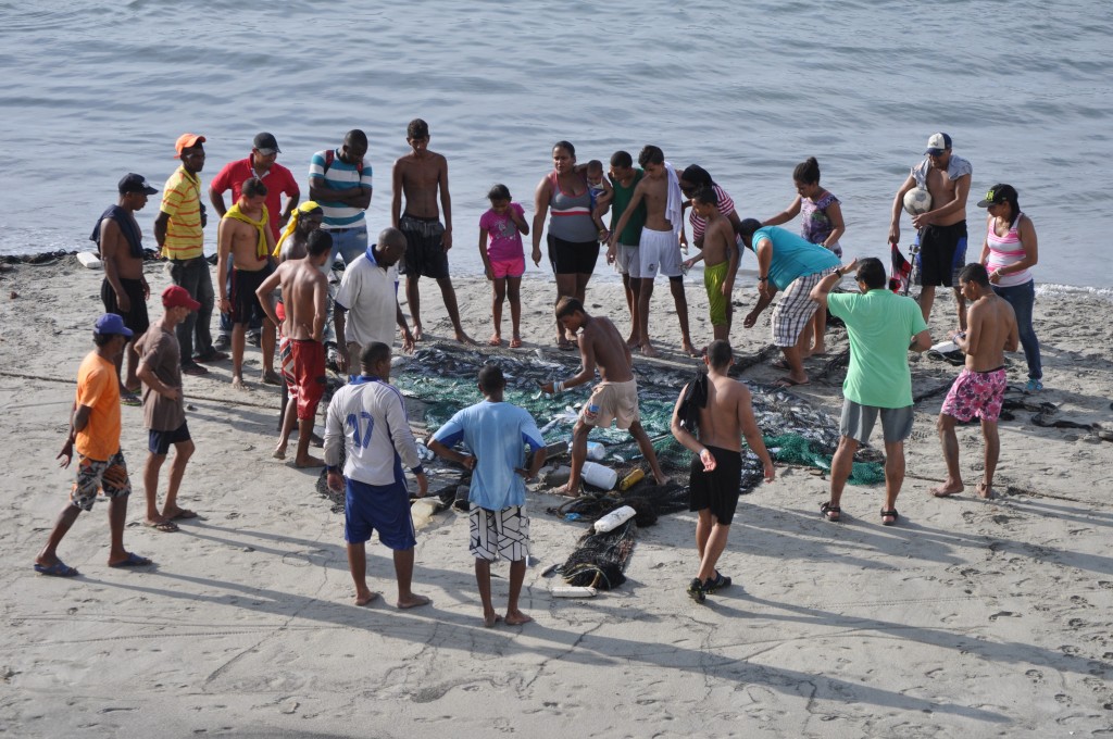 Fishermen in Santa Marta, Colombia