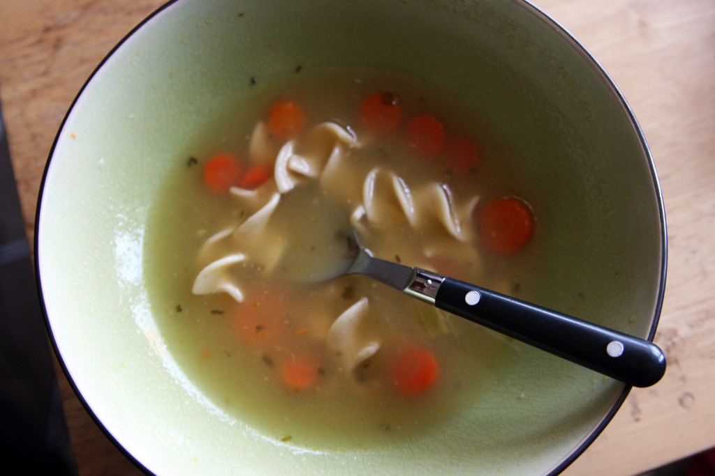 chicken noodle soup for a cold