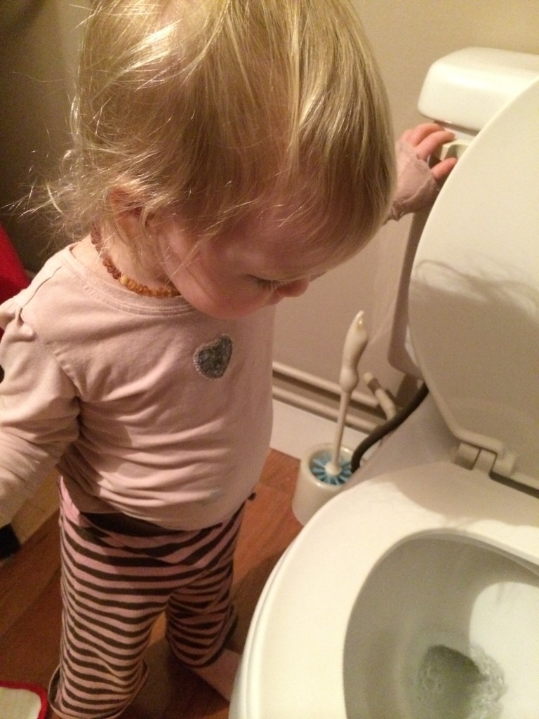 toddler flushing toilet friday five