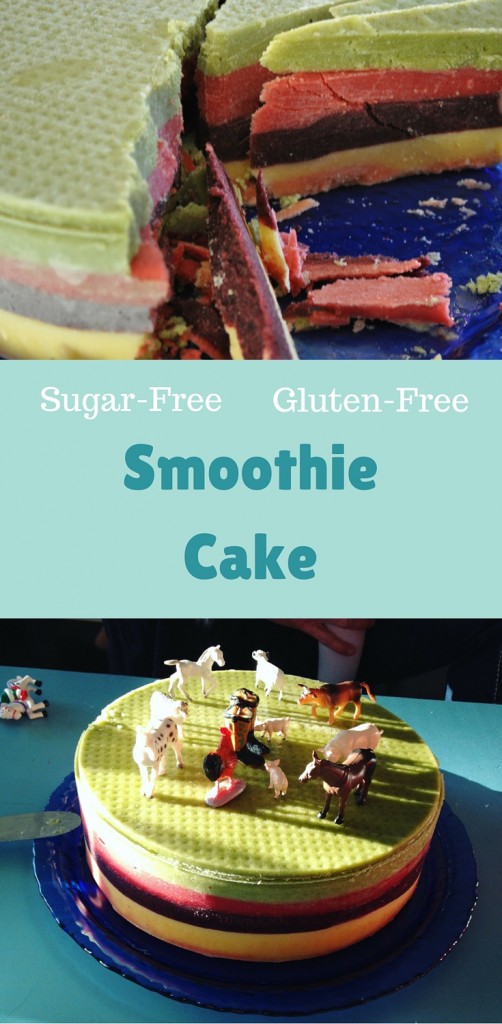 Smoothie cake sugar-free gluten-free vegan