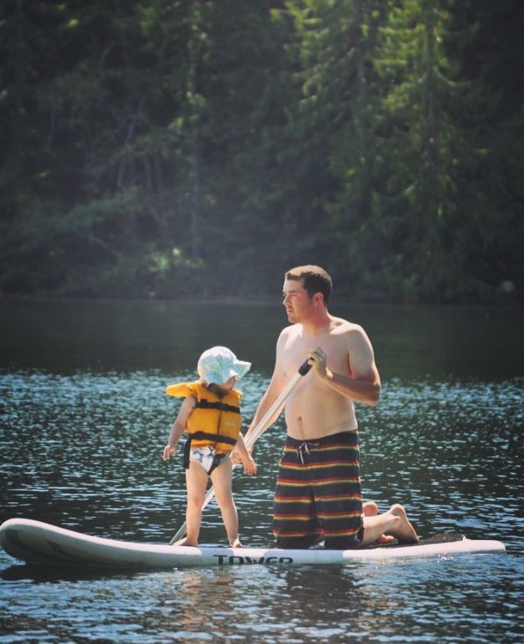 paddleboarding with kids