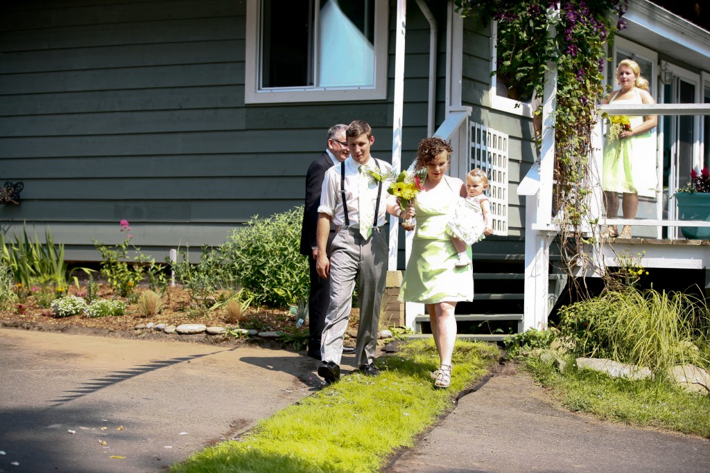 outdoor wedding grass aisle