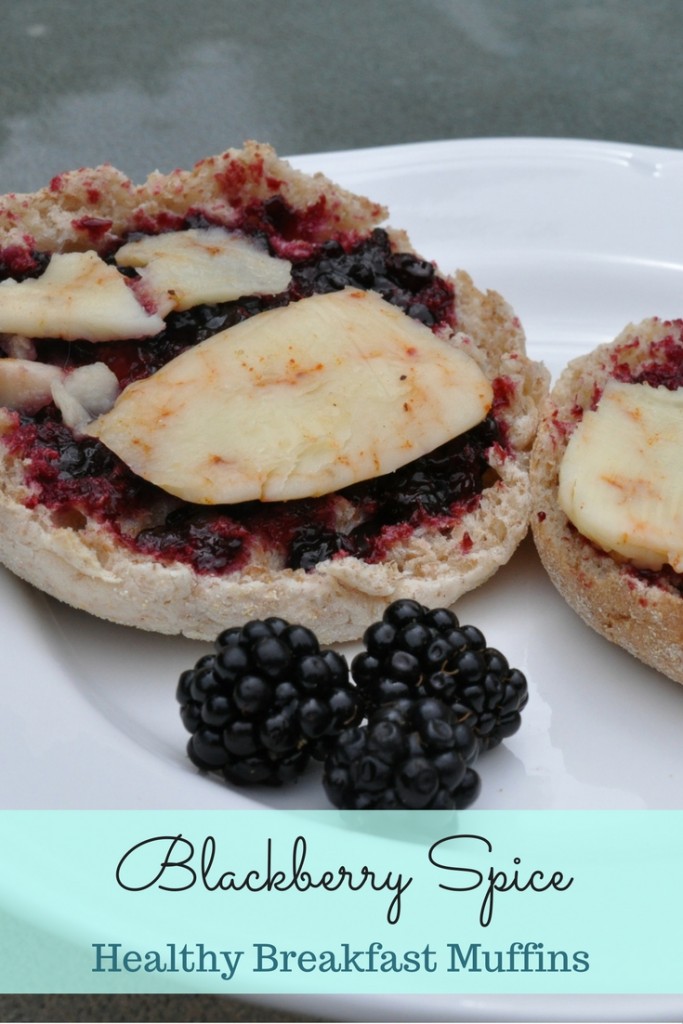 Blackberry Spice Healthy Breakfast Muffins