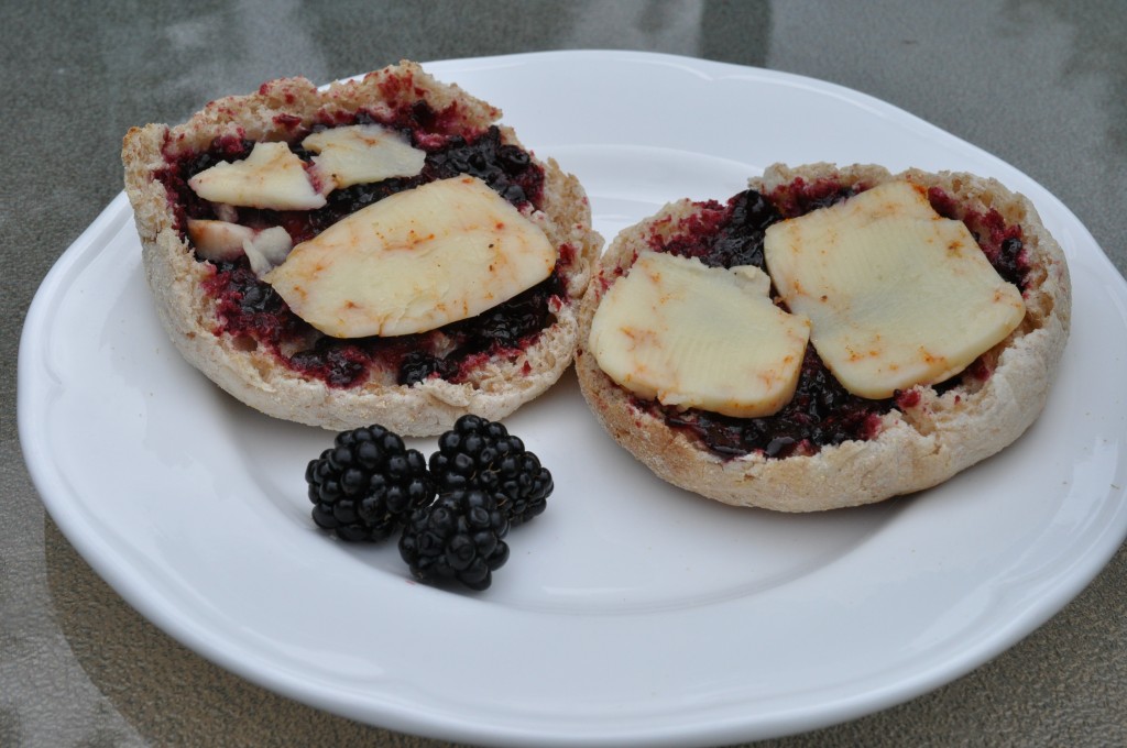 Blackberry Spice Healthy Breakfast Muffins