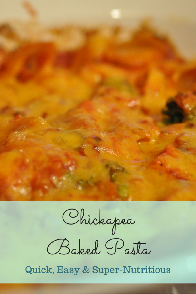 Chickapea Baked Pasta: Gluten-free, Sugar-free, All-natural, 2-ingredient, quick & easy healthy one-pot meal