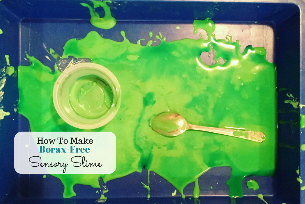 Slime Without Borax: Preschool Sensory Play Experience - The Big