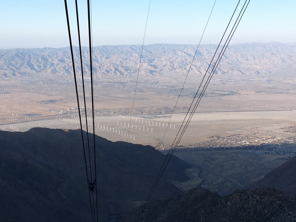 Palm Springs Aerial view of windmills