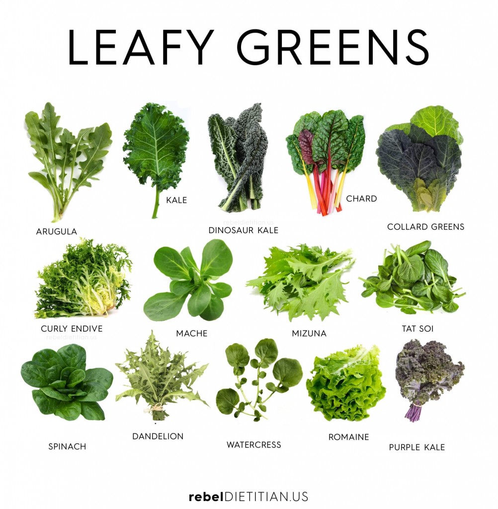 Leafy greens food for babies