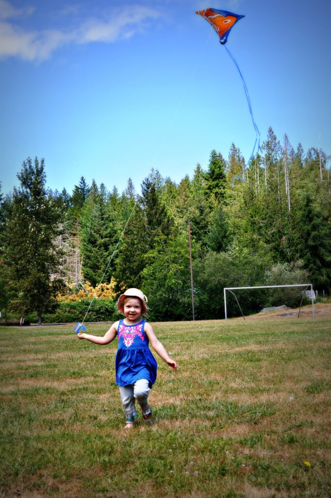 July 2017 first time flying a kite