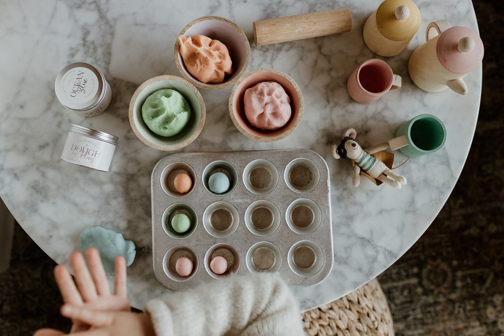 dough n play natural non-toxic toys for kids zero waste gifts waste free made in BC Canada on Salt Spring Island modeling dough