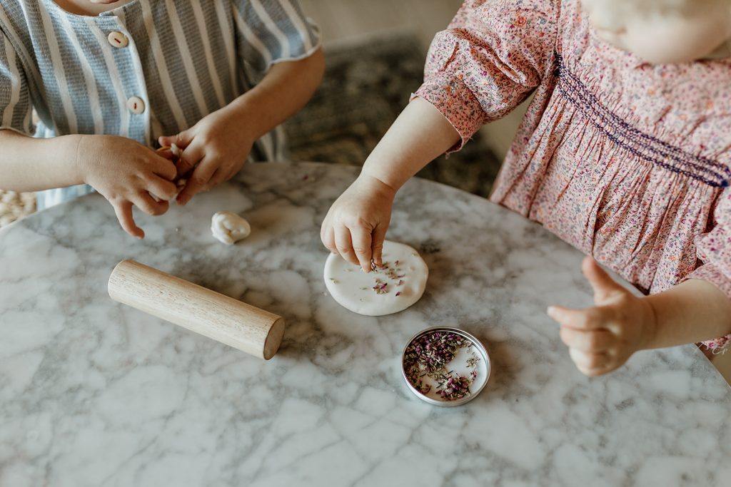 zero waste natural non-toxic modeling dough toys for kids made in BC by small local Canadian business no waste mindful parenting eco-friendly children's product for open-ended imagination play